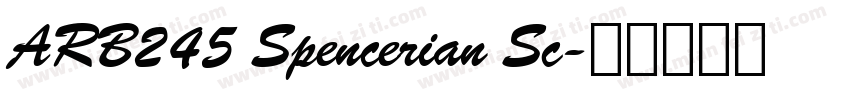 ARB245 Spencerian Sc字体转换
